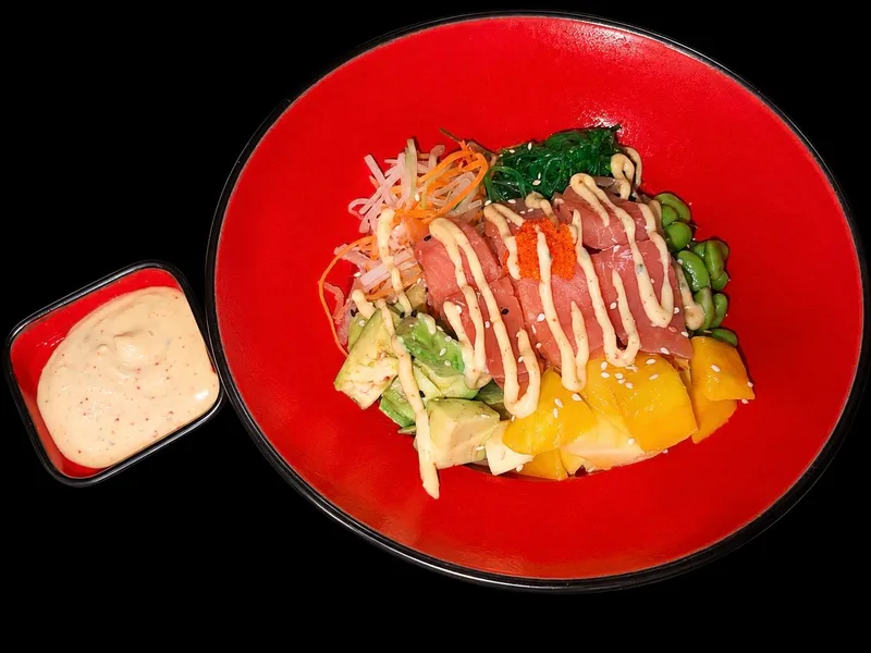 Poke bowl smoked salmon