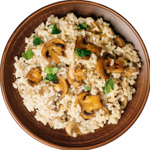 Risotto aux champignons des bois