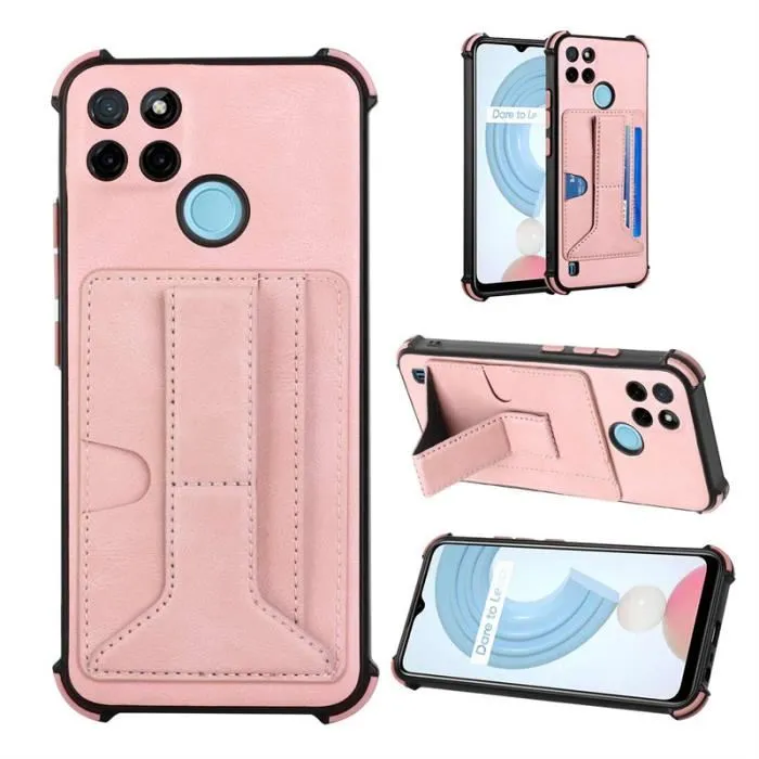 Coque Realme C21Y 6.5"- Case Protective Anti-Rayure Antichoc Gel Case Protection Téléphone- or rose MHB2